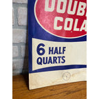 Vintage Double Cola Quart Cardstock Soda Litho Sign