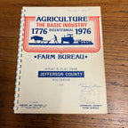 Jefferson County WI Atlas & Plat Book Bicentennial 1976 Wisconsin