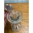 Vintage 1900s "Sprucewood" Whiskey Liquor Etched Glass Back Bar Decanter - Wisconsin?