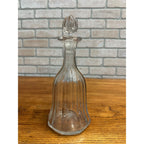 Vintage 1900s "Sprucewood" Whiskey Liquor Etched Glass Back Bar Decanter - Wisconsin?