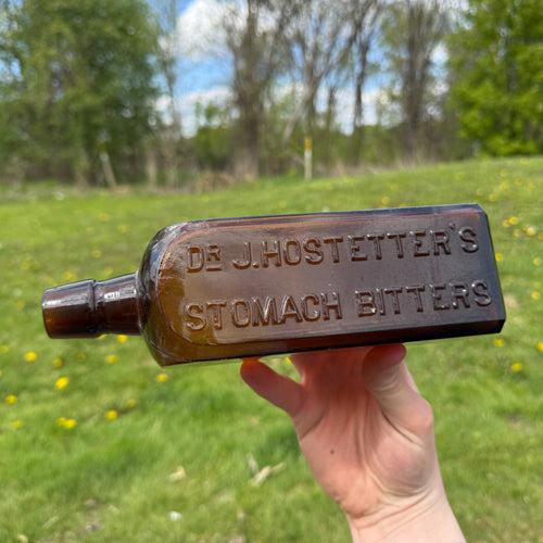 Antique Dr. J. Hostetter's Stomach Bitters  Square Early Medicine Pharmacy