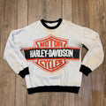 Vintage 1980s Harley Davidson Long Sleeve Sweater Shirt Medium Bob's Fond du Lac