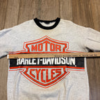 Vintage 1980s Harley Davidson Long Sleeve Sweater Shirt Medium Bob's Fond du Lac