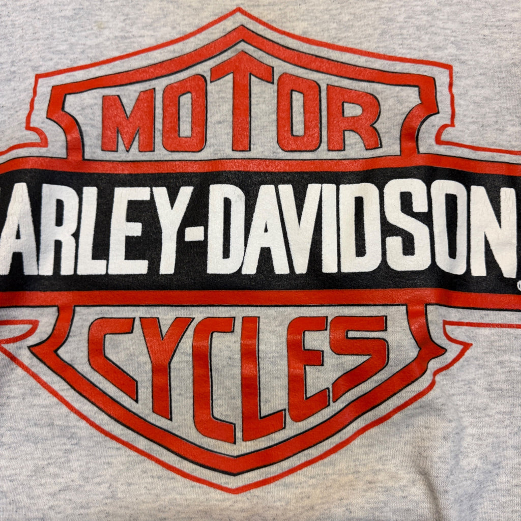 Vintage 1980s Harley Davidson Long Sleeve Sweater Shirt Medium Bob's Fond du Lac