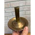 Vintage Brass Candlestick Candle Holder Primitive Farmhouse Style