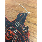 RARE Vintage Halloween Tango Witch Diecut Honeycomb Beistle 1930-31 - POOR As-Is