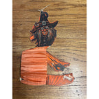 RARE Vintage Halloween Tango Witch Diecut Honeycomb Beistle 1930-31 - POOR As-Is