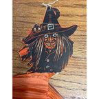 RARE Vintage Halloween Tango Witch Diecut Honeycomb Beistle 1930-31 - POOR As-Is