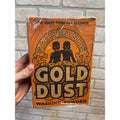 Vintage 1940s Gold Dust Washing Powder Box Laundry Room Deco Black Americana