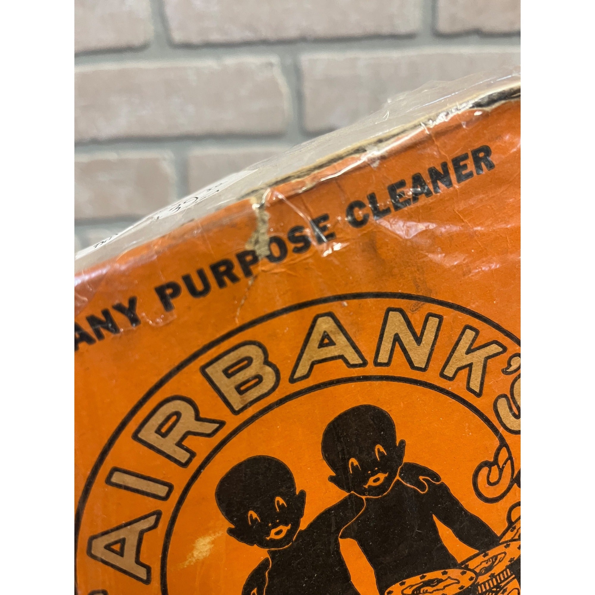Vintage 1940s Gold Dust Washing Powder Box Laundry Room Deco Black Americana