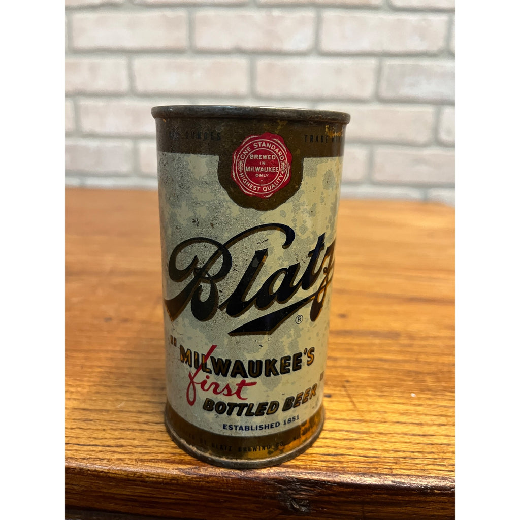 Vintage Blatz Milwaukee's First Flat Top Beer Can , Empty