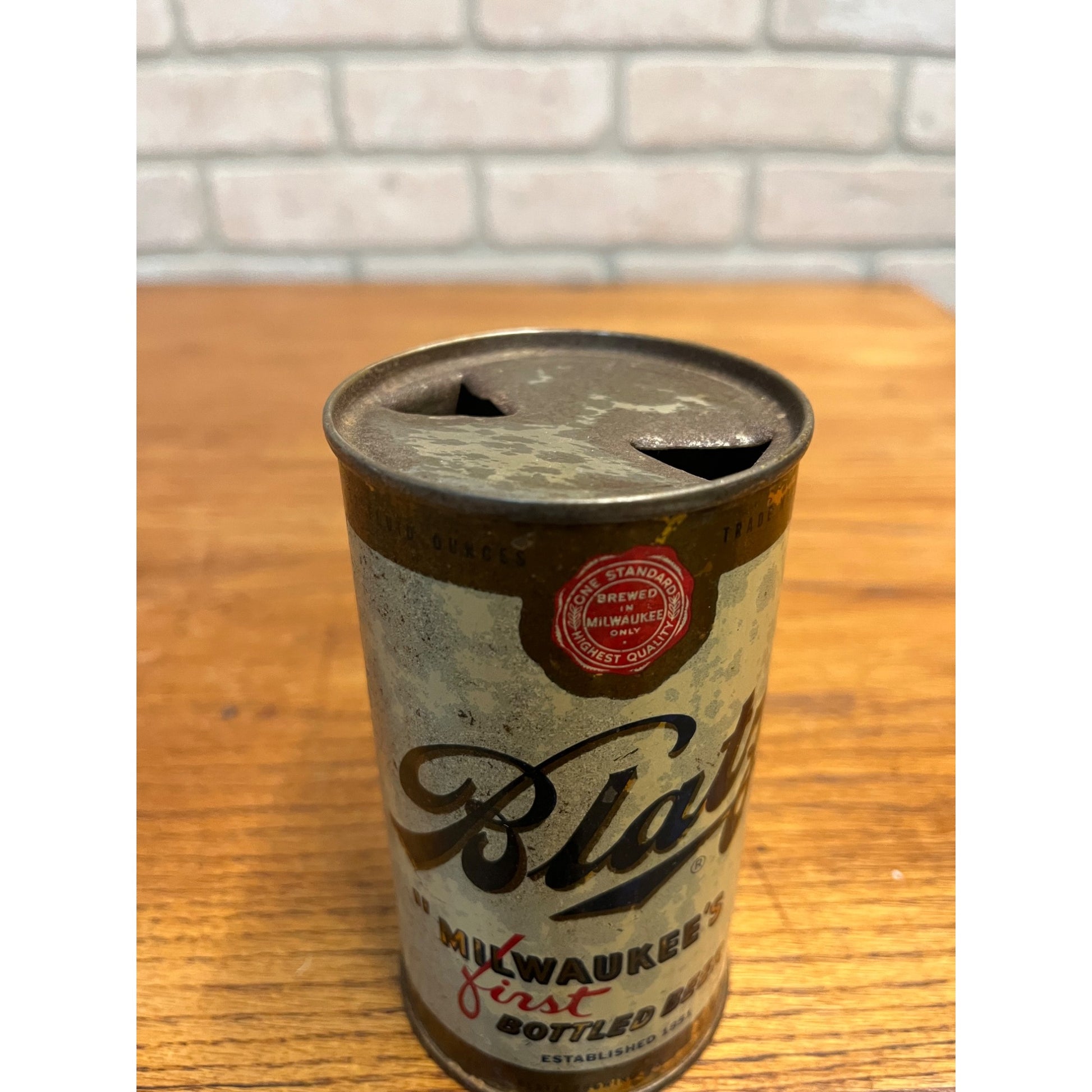 Vintage Blatz Milwaukee's First Flat Top Beer Can , Empty