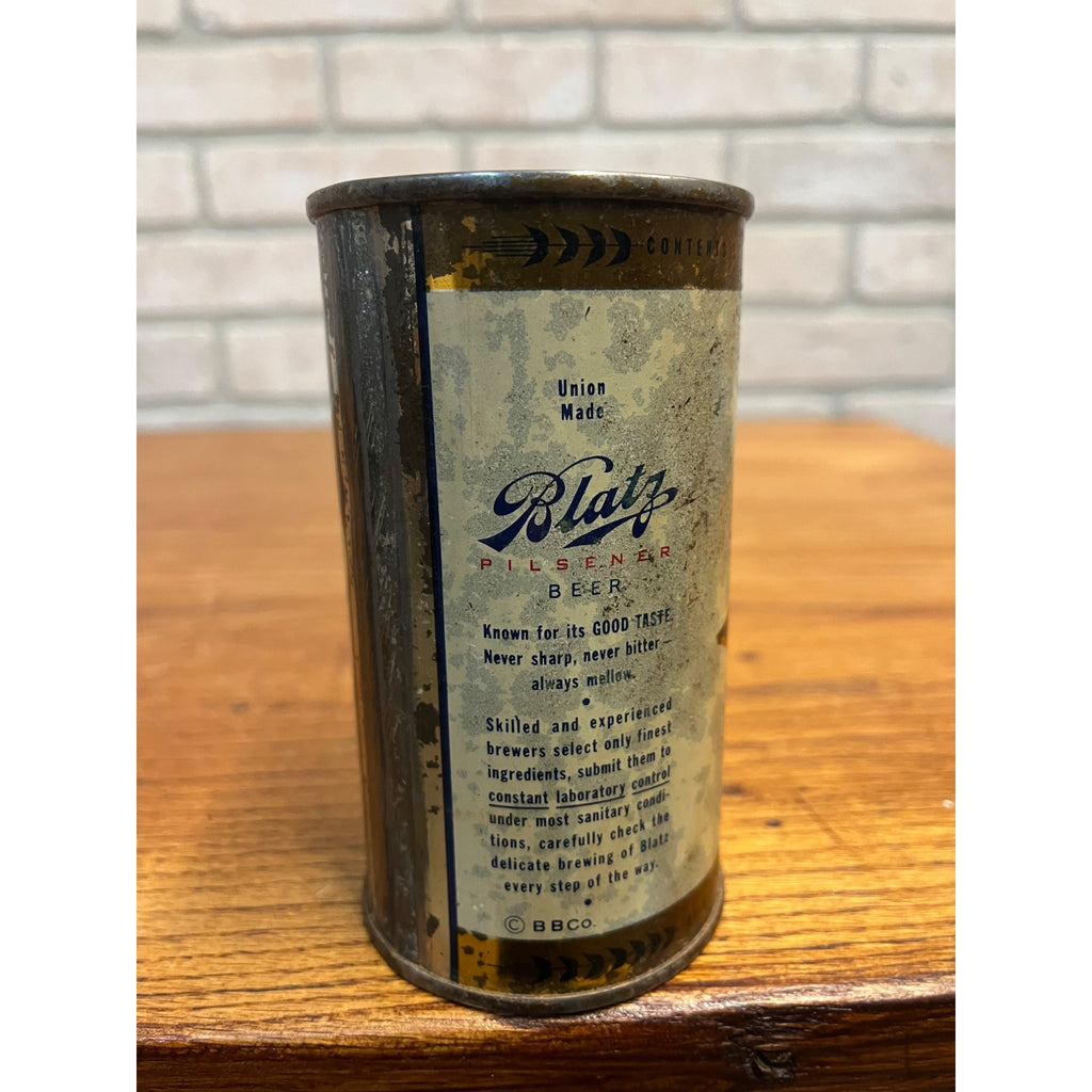 Vintage Blatz Milwaukee's First Flat Top Beer Can , Empty