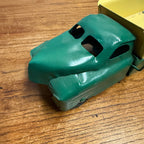 Vintage Buddy L 13" Dump Truck Pressed Steel Toy -- Repainted -- Green & Yellow