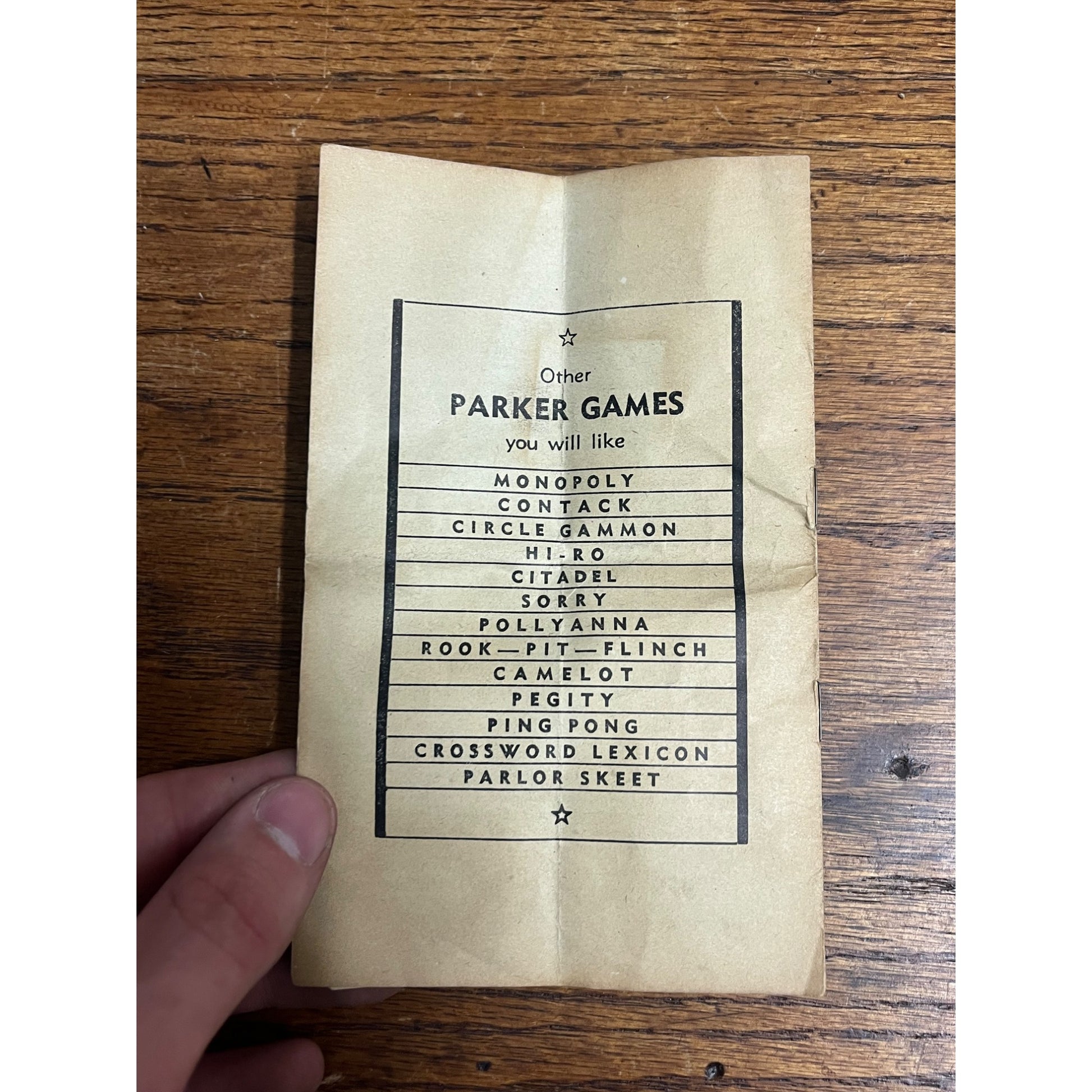 Original - Early Undated Modern Backgammon Rules - Parker Brothers 8 Pages