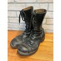 Vintage Black Combat Boots Vietnam War United States Armed Forces Panco Military Footwear Circa 1966