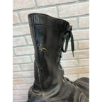Vintage Black Combat Boots Vietnam War United States Armed Forces Panco Military Footwear Circa 1966
