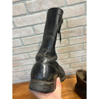 Vintage Black Combat Boots Vietnam War United States Armed Forces Panco Military Footwear Circa 1966