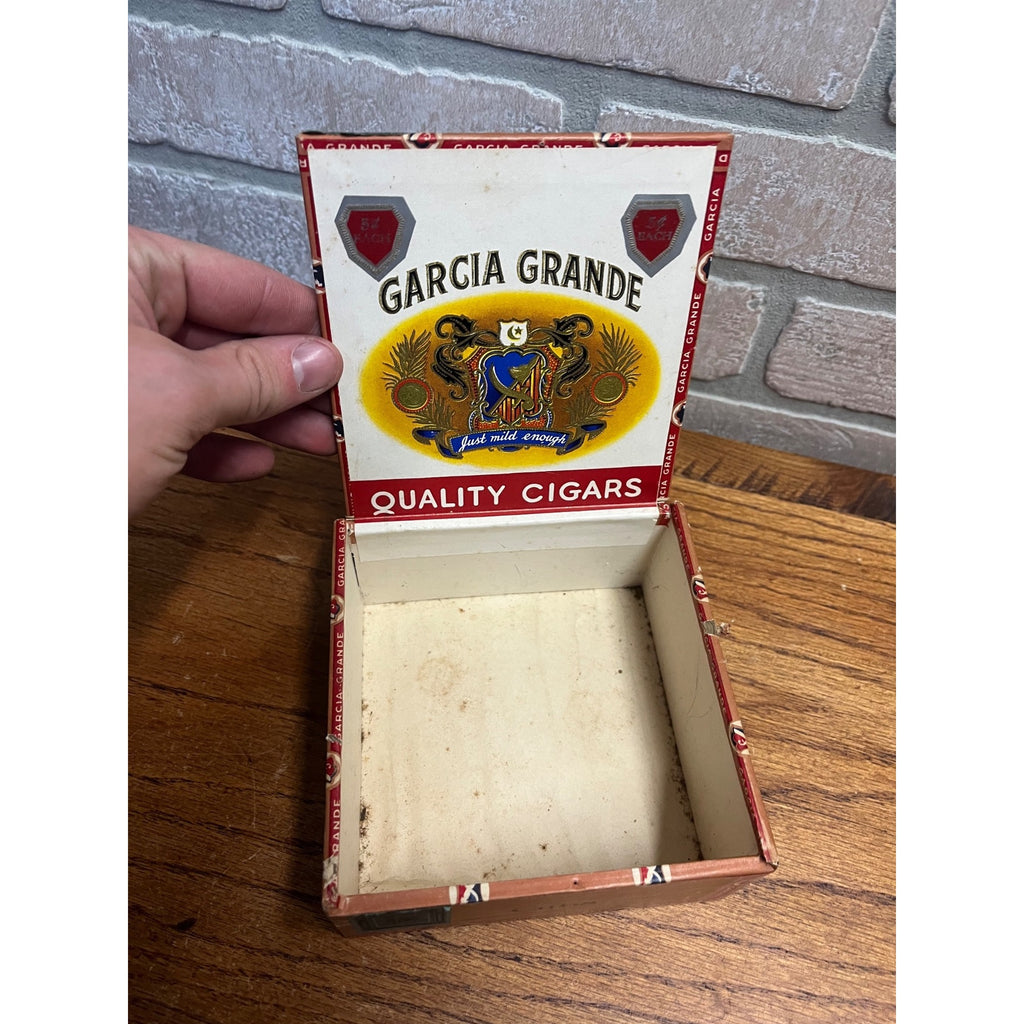 Vintage Garcia Grande Cigars Cubs Advertising Box Empty Small Pensylvania