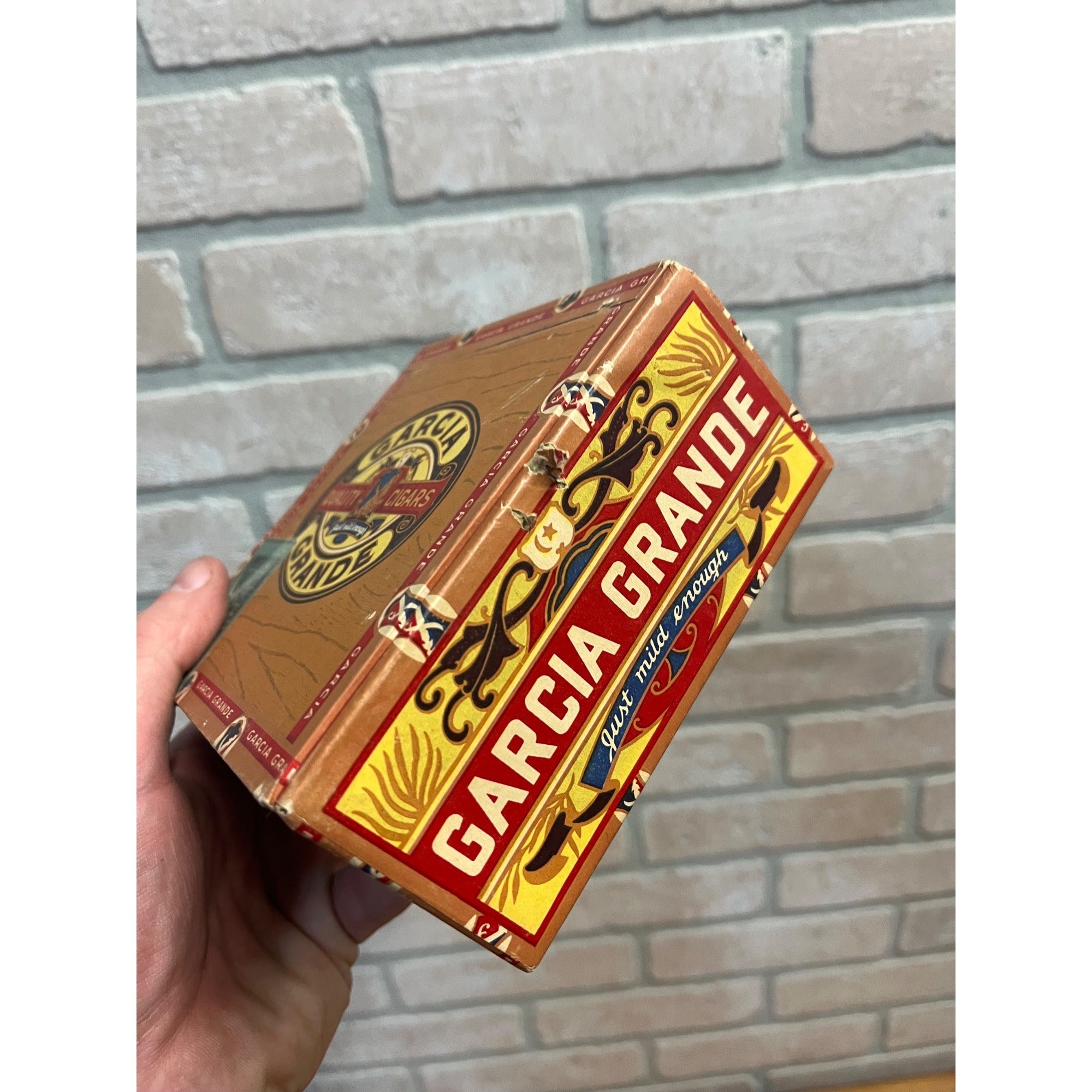 Vintage Garcia Grande Cigars Cubs Advertising Box Empty Small Pensylvania