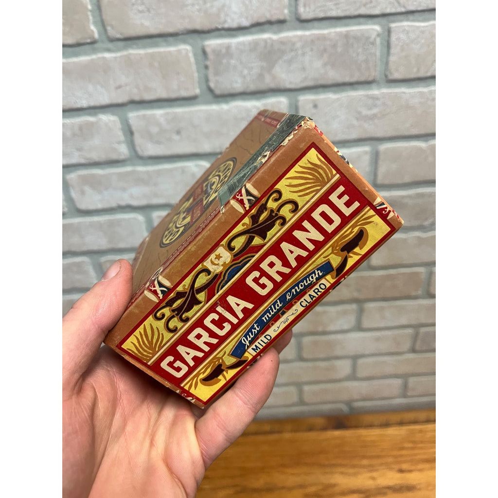 Vintage Garcia Grande Cigars Cubs Advertising Box Empty Small Pensylvania