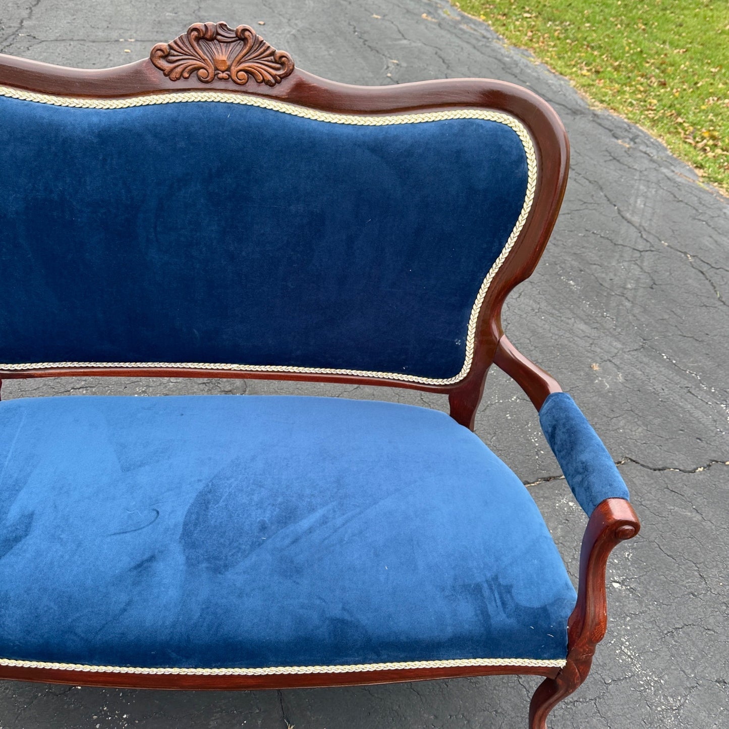 Antique Victorian Sofa Settee Refinished