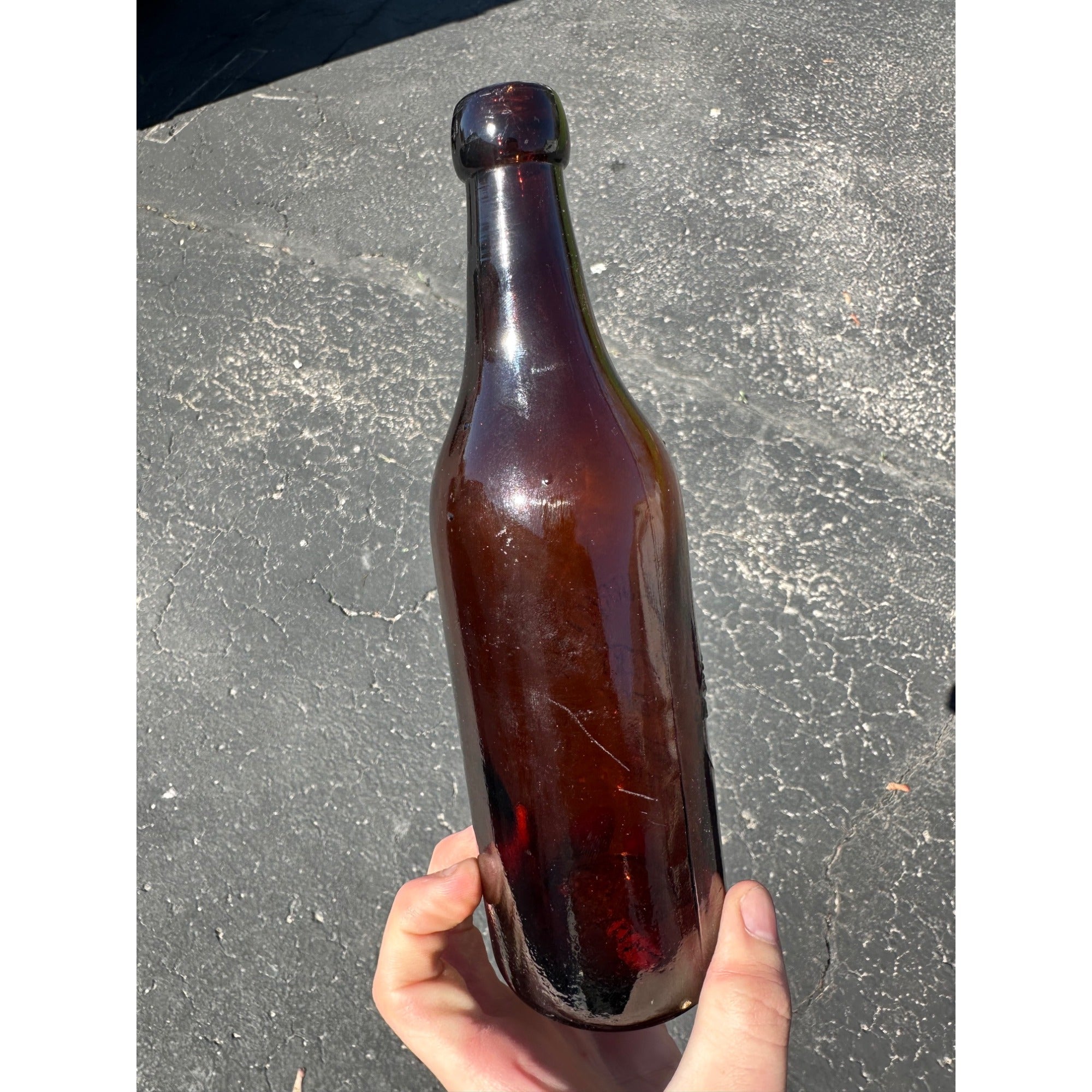 Vintage Phil Scheuermann Brewery Hancock Michigan Beer Bottle 9.25"