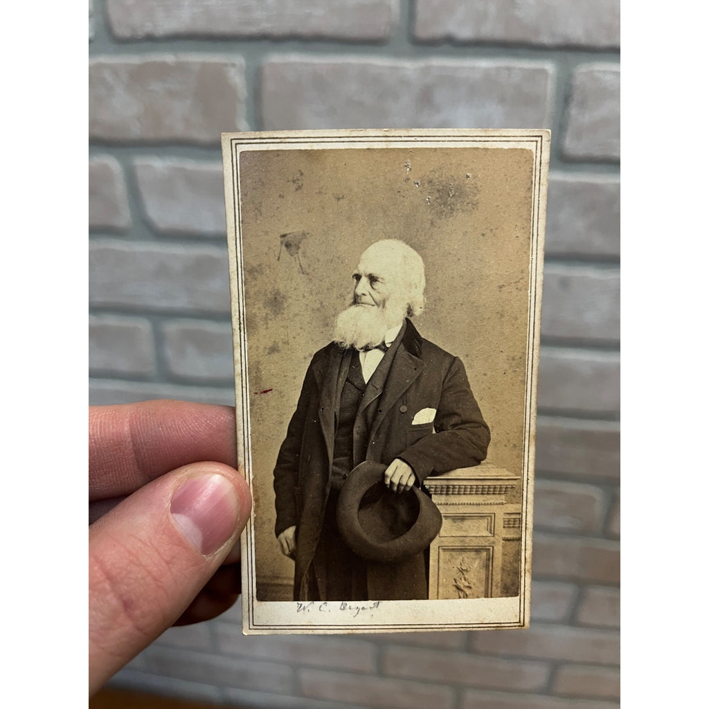 Antique Vintage CDV Photo Poet William Cullen Bryant - Carte De Visite