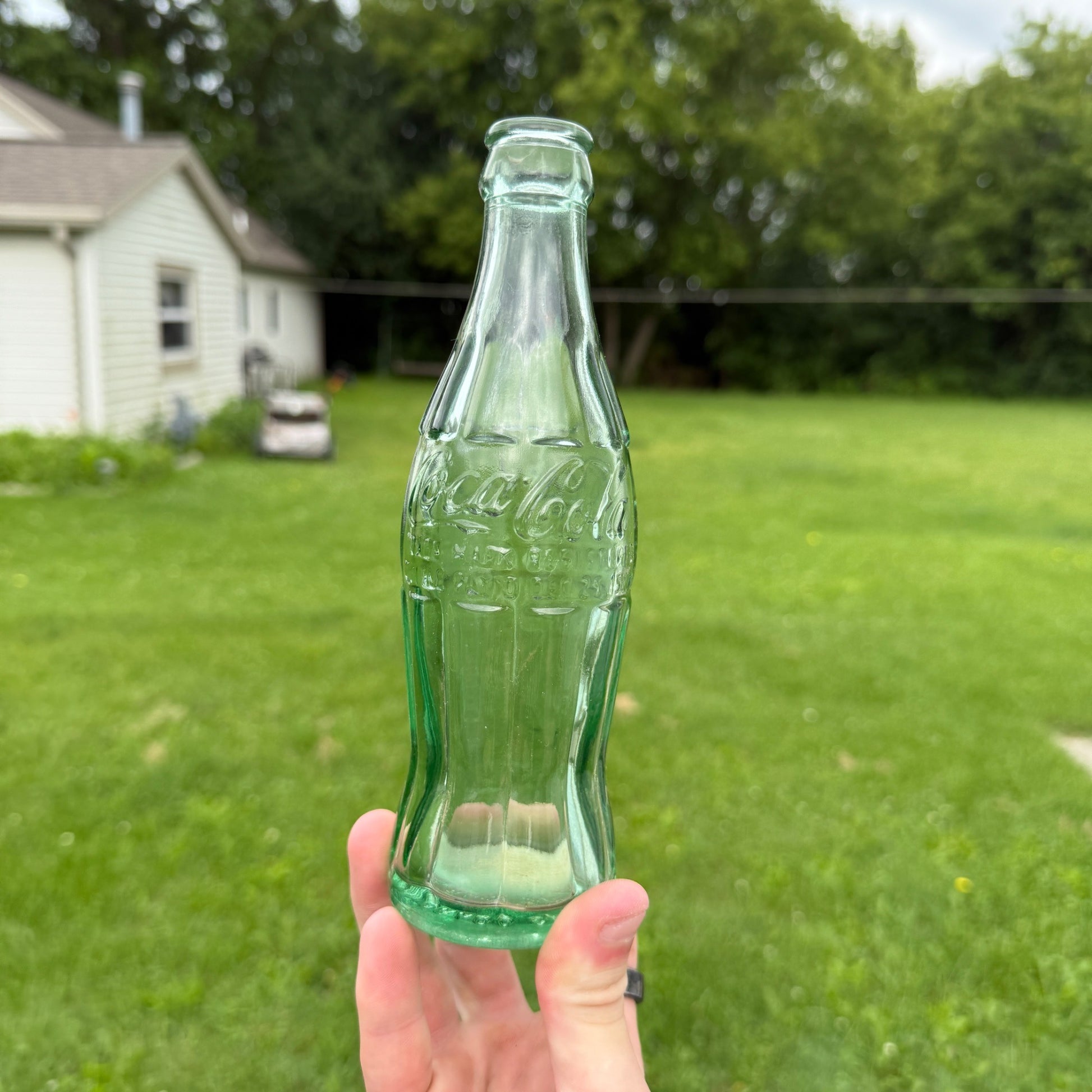 Vintage Coca Cola 6oz Hobbleskirt Bottle~ Colorado Springs Co - Christmas Dec 25 1923