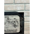 Vintage The Commercial National Bank Advertising Magic Lantern Photo Slides Set