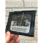 Vintage The Commercial National Bank Advertising Magic Lantern Photo Slides Set