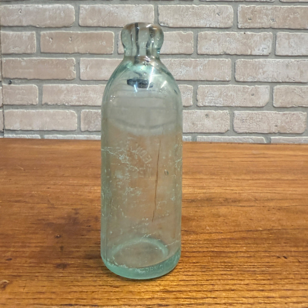 RARE Antique Edw. Koepke -- West Bend, Wis -- Hutchinson Soda Blob Bottle WI
