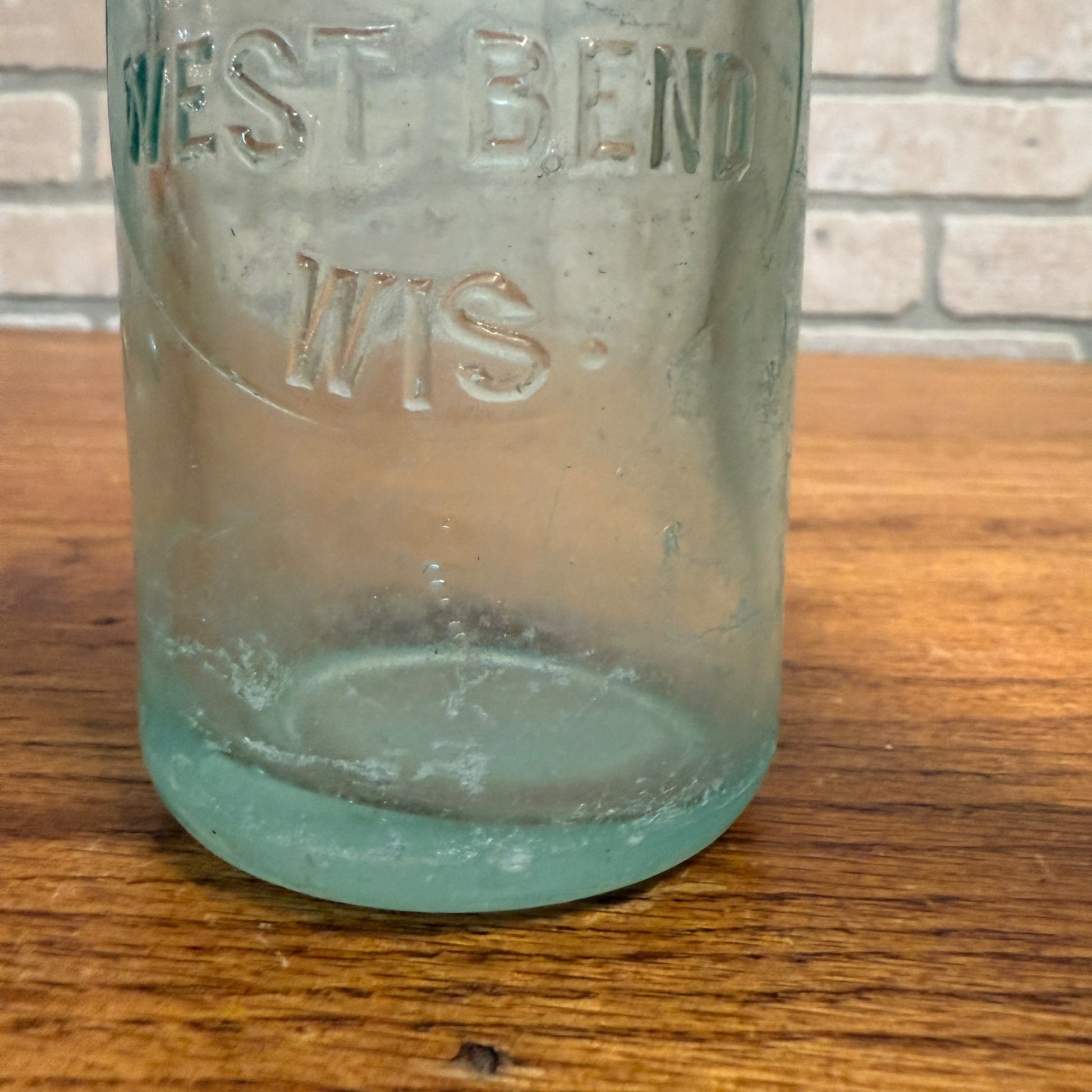 RARE Antique Edw. Koepke -- West Bend, Wis -- Hutchinson Soda Blob Bottle WI