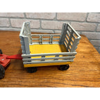 1980 Fisher Price Husky Helper Farm Wagon Trailer & Tractor Cab Plastic Toy