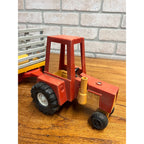 1980 Fisher Price Husky Helper Farm Wagon Trailer & Tractor Cab Plastic Toy