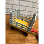 1980 Fisher Price Husky Helper Farm Wagon Trailer & Tractor Cab Plastic Toy