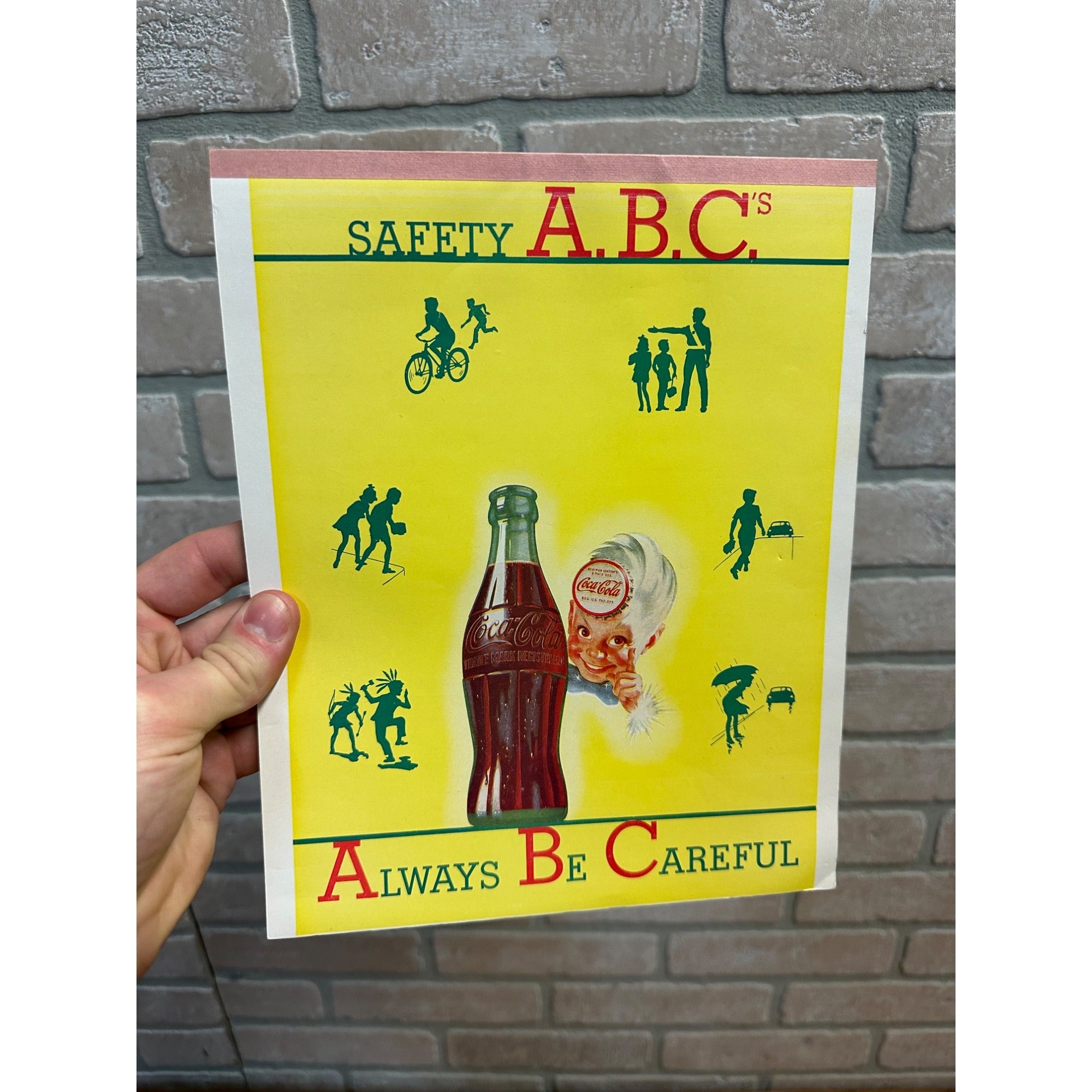 Vintage 1949 Coca Cola Advertising Promo Child's Tablet Notepad Unused ABCs