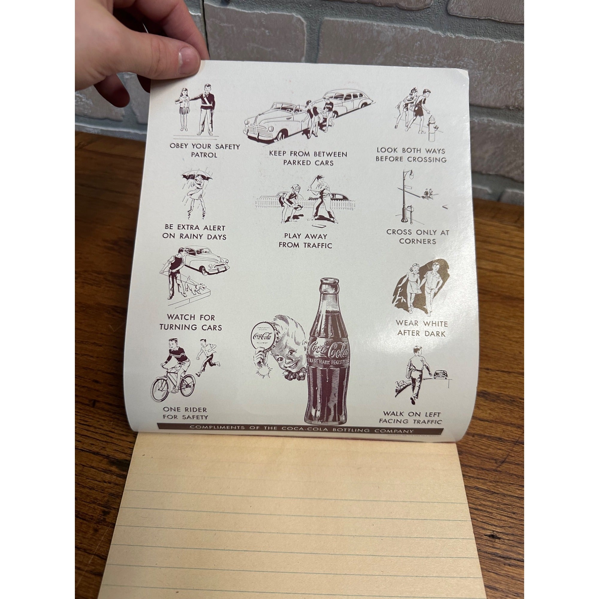 Vintage 1949 Coca Cola Advertising Promo Child's Tablet Notepad Unused ABCs