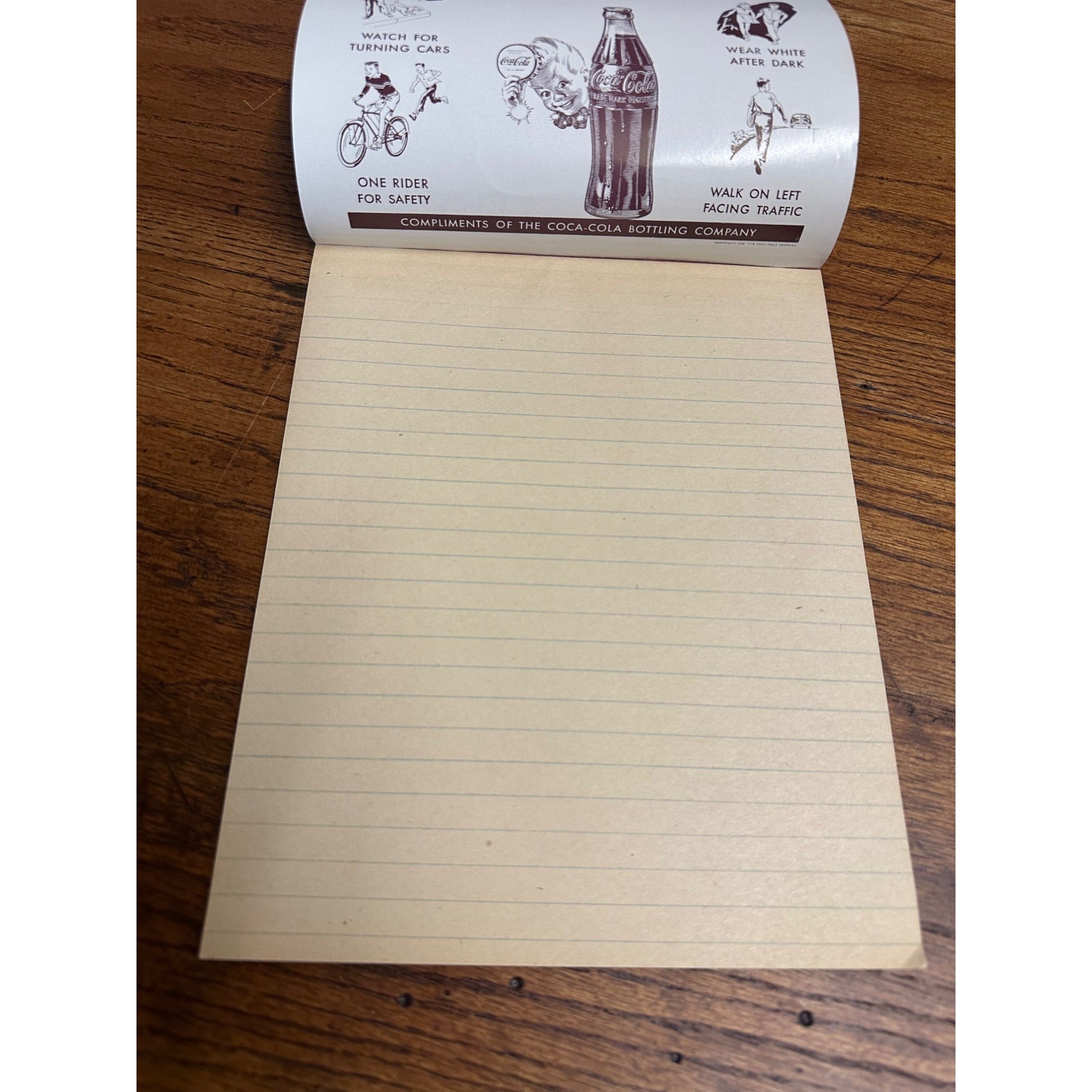 Vintage 1949 Coca Cola Advertising Promo Child's Tablet Notepad Unused ABCs