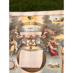 Original 1876 Strobridge Masonic Register Master Free Mason Chromolithograph