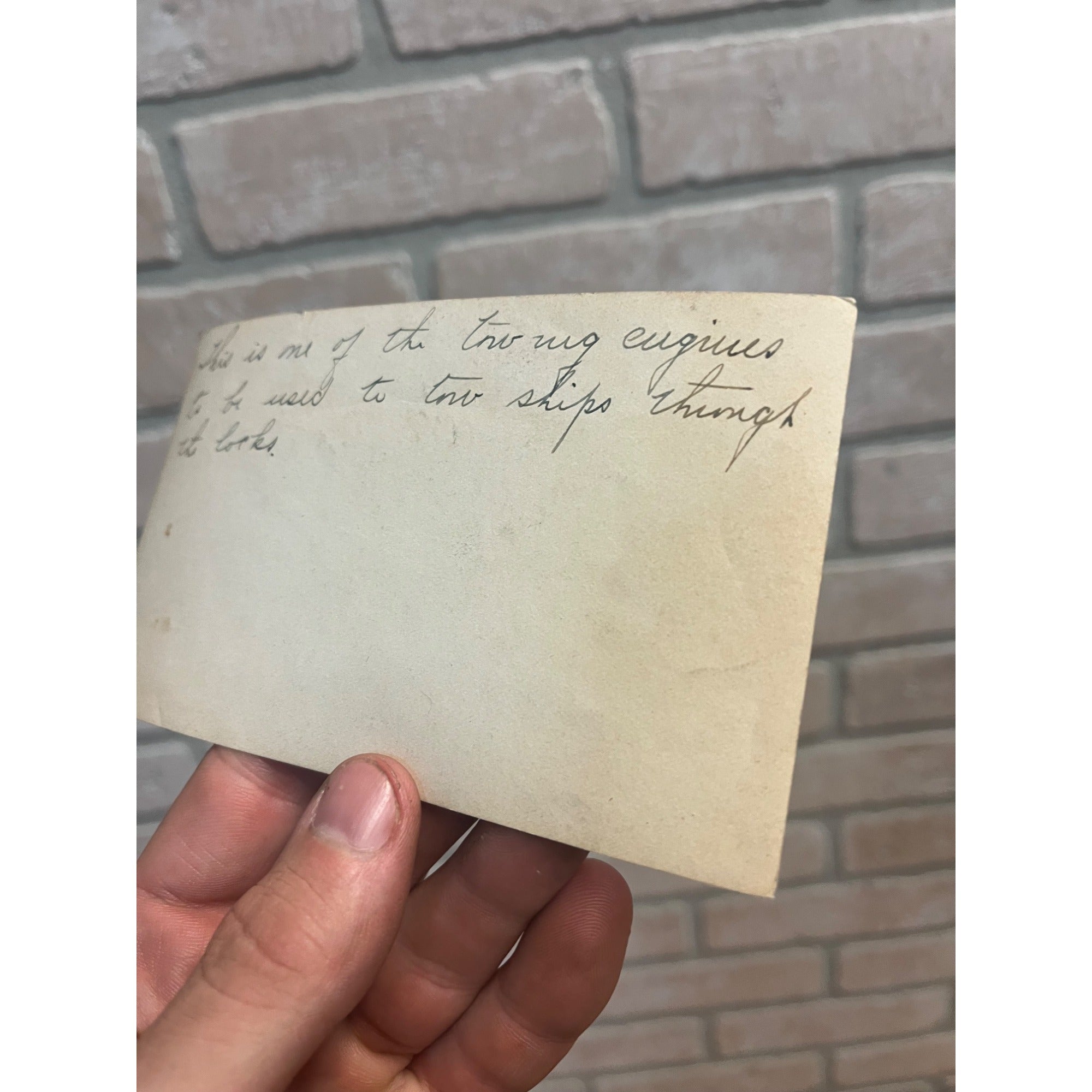 Original Photo of Towing Mule Tow Engine Panama Canal Locks Railroad Train