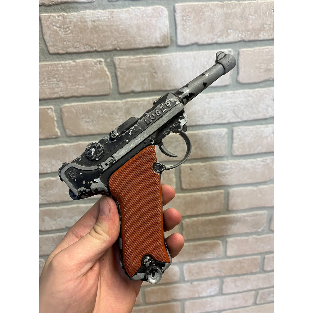 Vintage Lone Star Luger 9mm Automatic Cap Pistol Made In England 1960s Toy AS-IS