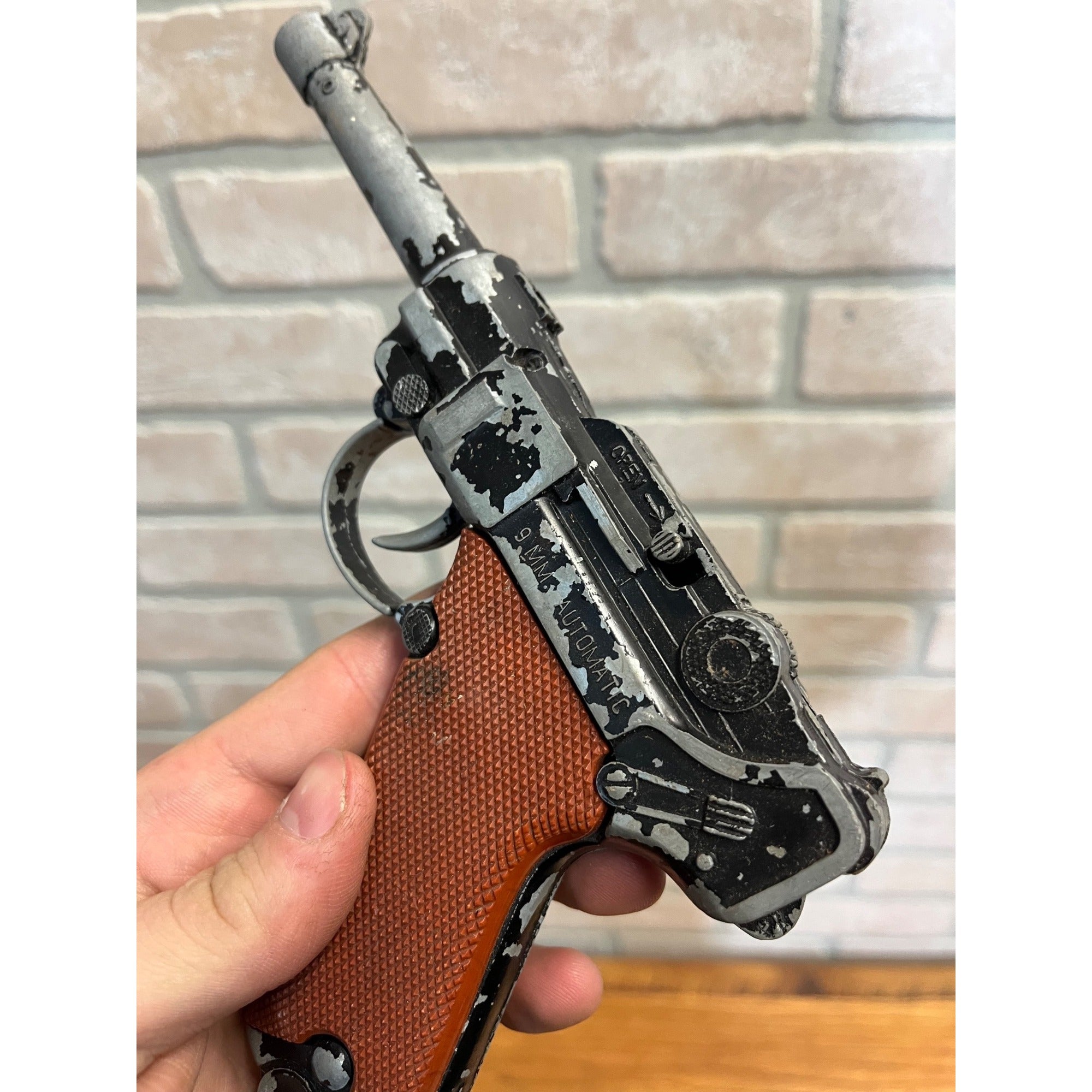 Vintage Lone Star Luger 9mm Automatic Cap Pistol Made In England 1960s Toy AS-IS