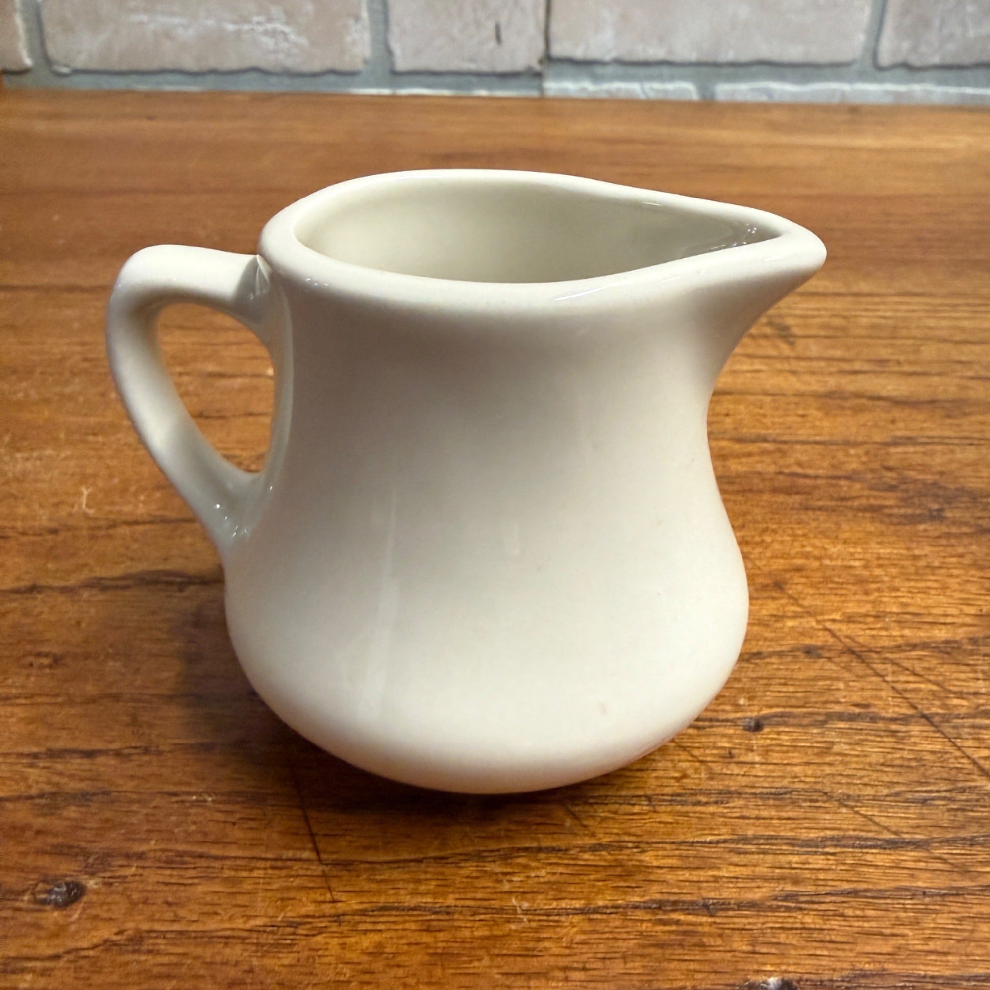 Vintage Homer Laughlin White Creamer Pitcher Farmhouse Restaurant Ware Ironstone