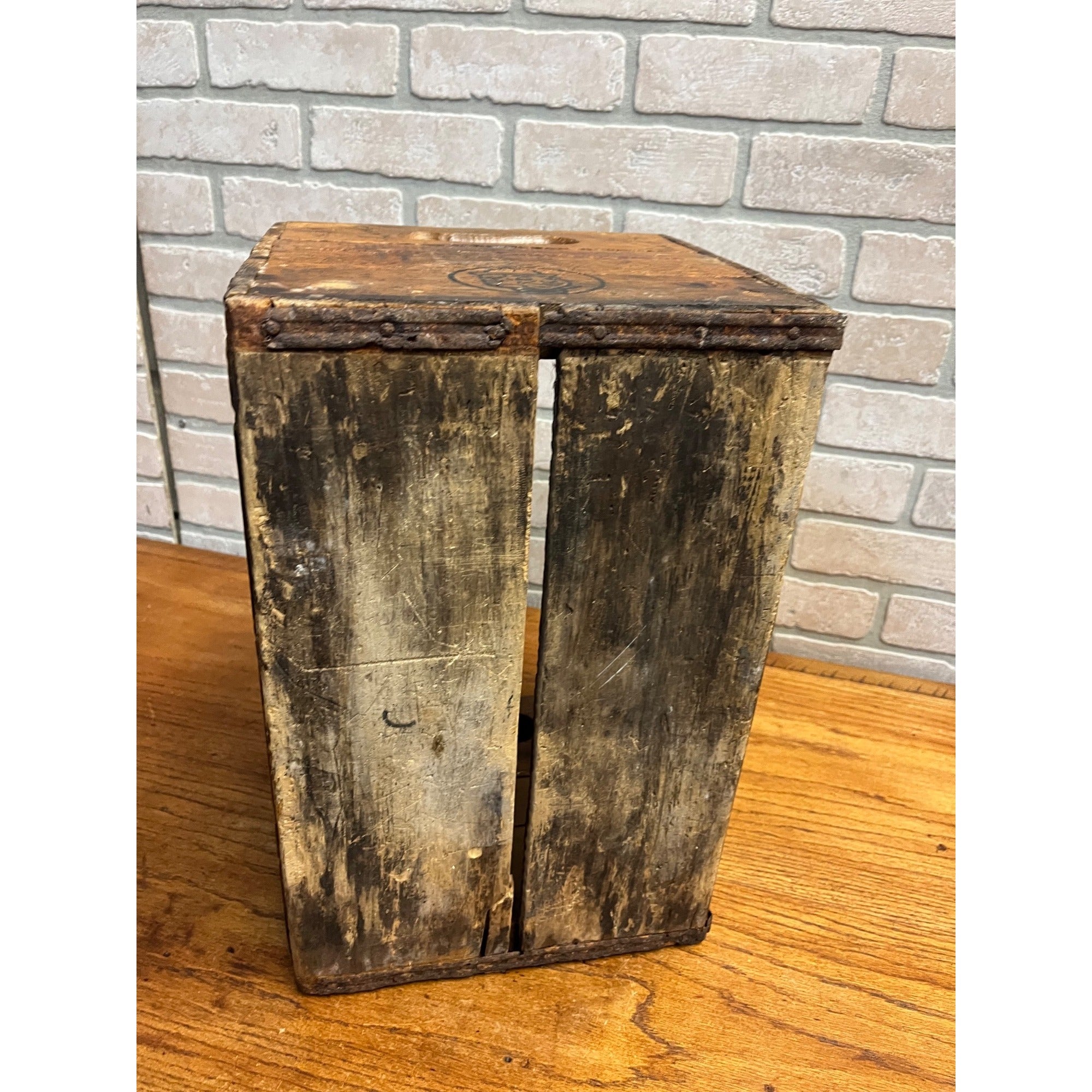 Vintage 1950s Grafs Beverage Wood Crate Milwaukee Wisconsin Soda Box