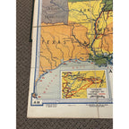 Denoyer Geppert Social Science Maps A16 The Civil War Virginia Vicksburg Fold-Out