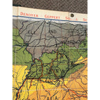 Denoyer Geppert Social Science Maps A16 The Civil War Virginia Vicksburg Fold-Out