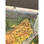 Denoyer Geppert Social Science Maps A16 The Civil War Virginia Vicksburg Fold-Out