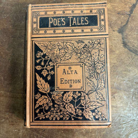 c1888 "Edgar Allan Poe's Tales - Murders in Rue Morgue" Alta Edition Hardcover Book
