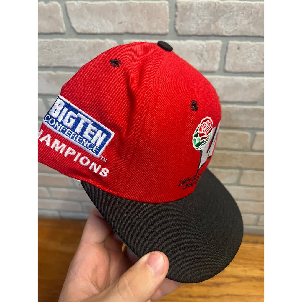 Wisconsin Badgers 1994 Rose Bowl Champions Nutmeg Vintage Snapback Cap Hat NWT